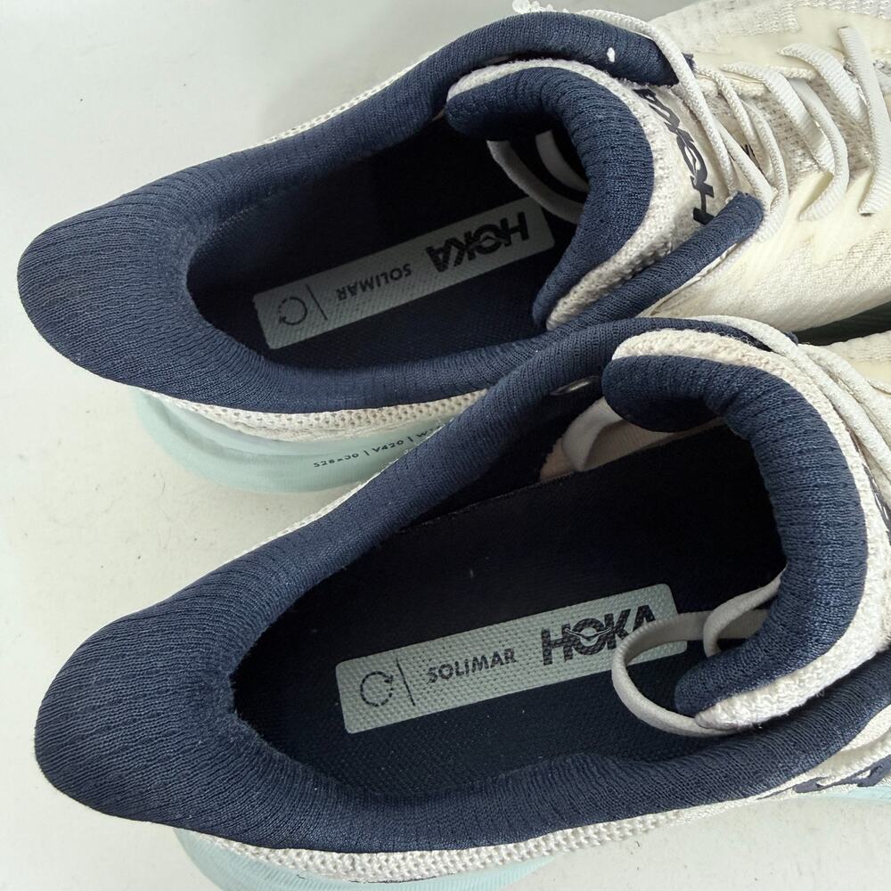 Hoka One One Solimar Running Shoes Women's 9.5 Blanc De Blanc Athletic Sneakers - Picture 9 of 10